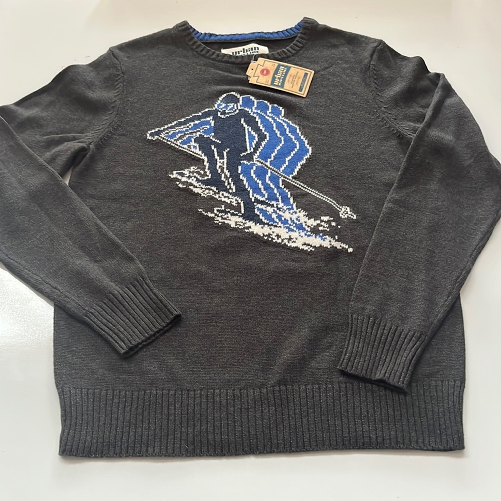 NWT Ugly Sweater Christmas Holiday Winter Skier Urban Pipeline Unisex Size XL